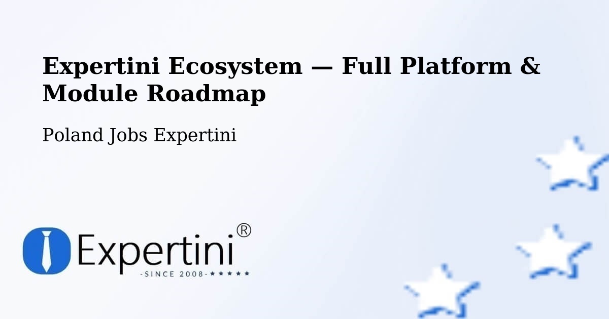 Expertini Ecosystem — Full Platform & Module Roadmap – Świdwin