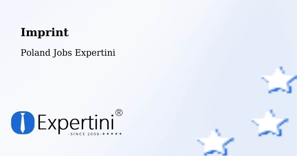 Imprint – Świdwin - Poland Jobs Expertini